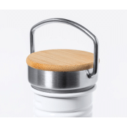 Bouteille en acier inoxydable 750 ml - impression sublimation avec couvercle en bambou_2
