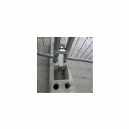 Barrière de chantier grillagée anti-vandalisme eco - id protech_2