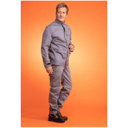Blouson retardateur de flammes et antistatique - Cap 2 - Réf. 635*cpa - Gris acier - Normes EN ISO 11612 et EN 1149-5_2
