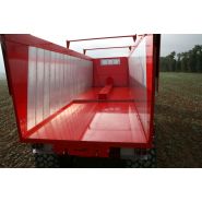 Benne de transport résistante avec côtés en profil ALU