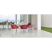 Chaise Thin - Collection INDOOR OUTDOOR - Structure aluminium laqué et tissu perforé_2