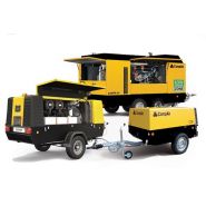 Compresseur mobile équipé d'un filtre à particules diesel
