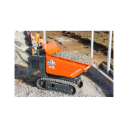 Dumper sur chenilles diesel 1 tonne - Slanetrac HT 1000 pour zones urbaines aux accès difficiles_2