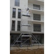 Échafaudage roulant aluminium Totem 2 Box 180 - Comabi SNC - Hauteur de travail maximale 9,85 m_2