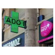 Titanium 900 - enseigne pharmacie double face - 900 x 900 mm - cadre ultra fin - 50 animations 3D_2