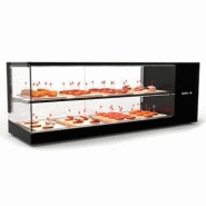 Vitrine réfrigérée LOGIC TRIPLE  - Avec étagères neutres - Cuve plane - L 1320 mm | Sayl Barcelona - Avec 1 étagère_2