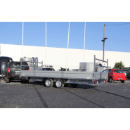 Remorque plateau 2 essieux Humbaur HN 255121 - roues surbaissées, ridelles alu, 5100x2100 mm_2