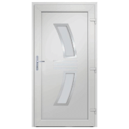 Vidaxl porte d'entrée anthracite 108x200 cm pvc 3187939_2
