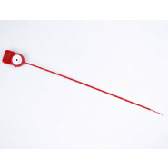Scellé à tige lisse - PP - Longueur 190 mm - Tige Ø1.3 mm - Tête 10.31x10.92 mm - Rouge_2