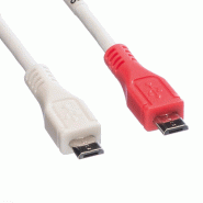 VALUE Câble chargeur USB 2.0, Micro B - Micro B, M/M, 0,3m_2