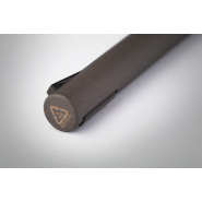 Stylo à bille - aluminium recyclé, couleur métallisée mate, encre bleue_2