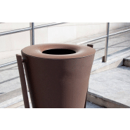 Poubelle publique Citizen PA601 - Fonte ductile et traitement anti-corrosion Ferrus_2