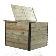 Composteur Poly Collectif droit - 300L à 1000L - Résineux ou Douglas brut/raboté_2