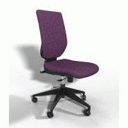 Siège de bureau Tertio avec système contact permanent - Sokoa - Aubergine, Non