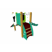 Structure multi-activités métallique chlorophylle grange - LD1BP1110 - Ludoparc - 1 tour - 1,5-6 ans_2