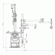 Démonte pneus automatique CVT 11'' à 26'' + 3ème bras_2