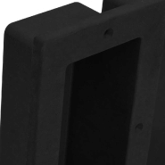Vidaxl niche de douche avec 2 compartiments noir mat 41x51x10 cm 151397_2