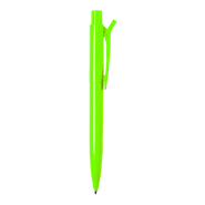 Stylo bille en plastique ABS - clip spécial - encre bleue - couleur verte - 13g_2
