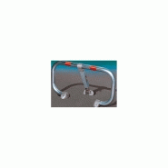 Bloc parking BPE clés identiques - Tube acier galvanisé 50 mm - Bandes réflectos rouges - 124001CI_2