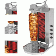 Grill Döner kebab électrique 4 brûleurs max 60 kg - moteur en haut_2