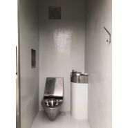 Cabine PMR avec deux cabines standard disponible en version manuelle, semi-automatique ou automatique - réf. 2061