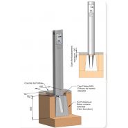 DT 1008 A - Borne de paiement parking Urbaflux - Alimentation électrique 230V - Corps en acier inoxydable et chauffage intégré_2