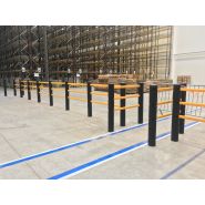 Barrière piétonne flexible Re-Flex - Absorption des chocs et protection des sols en béton_2