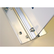 Enseigne drapeau en pvc gravé recto/verso pour extérieur - direct signaletique - 102 x 300 mm_2