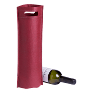 Sac cadeau bouteille de vin - non-tissé 80 g/m² - couleur bordeaux - poids 12 g_2