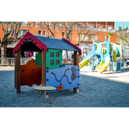 Équipement pour aires de jeux Vila JEDU01 - collection EDUCA - structure en bois lamellé et panneaux ECOPLAY_2