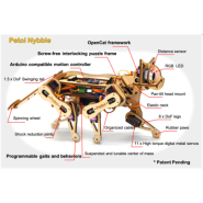 KIT ROBOT CHAT MIGNON OPEN SOURCE NYBBLE KITTEN PETOI OPENCAT À MONTER ET À PROGRAMMER_2