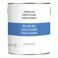 Peinture bois extérieur - blanc satiné - 2.5 L - base aqueuse - pour volets_2