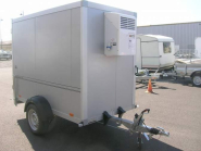 Remorque frigo feinée - HUMBAUR - PTAC : 1300 KG - 251 x 133 x H168 cm - Reference FOURGON_CARGO_1300_BLANC_2