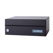 Boîte aux lettres individuelle Infinity - Arregui - acier/aluminium noir - intérieur/extérieur - serrure sécurité EN13724_2