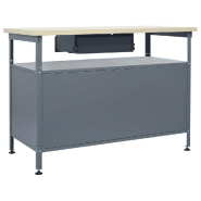 Vidaxl établi noir 120x60x85 cm acier 145345_2