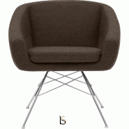 Fauteuil AIKO - Softline - Felt marron fonce 635_2