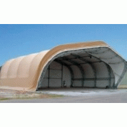 Tunnel de stockage p24 r / fermé / porte / pignon / 20 x 24 x 10.40 m_2