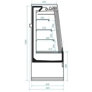 Vitrine semi verticale groupe intégré - version incurvée ou oblique  - CONTINUS SEMI VERTICALE_2