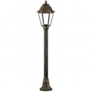 Borne lumineuse extérieure Indura Mini 6 IP55 - résine noire - à équiper d'une ampoule E27 - hauteur 1100 mm_2