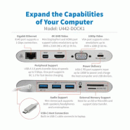 Tripp Lite U442-DOCK1 station d'accueil Avec fil USB 3.2 Gen 1 (3.1 Gen 1) Type-C Argent_2