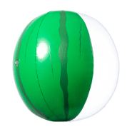 Ballon de plage en PVC - décoration fruits - ø28 cm - pastèque - vert_2
