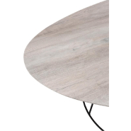Table basse ovale OVAO - MDF naturel et métal noir - L121 x H38 x P80 cm_2