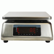 Balance commerciale avec double afficheur - 15 kg x 1 g - plateau inox 225 x 185 mm - fonctions tare et remise à 0_2