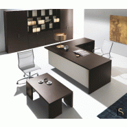 Bureau de direction style classique Lithos - Dellarovere - 190, Droite, Noyer_2