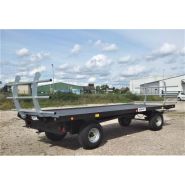 Remorque plateau fourrager avec châssis renforcé en HEA
