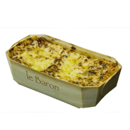 100 barquettes de cuisson en bois Baron 205x110x60 mm - bois avec papier siliconé - biodégradables et éco-responsables_2