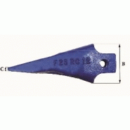 Dents de godet adaptables Feurst F25 RC12 - 5,5 kg - Dimensions 310x110x12 mm_2