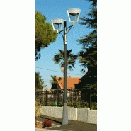 Luminaire d'éclairage public dzari classique / en acier