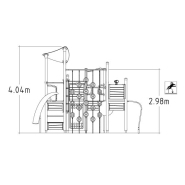Structure multi-jeux pour enfants 5 à 12 ans - Uniplay Jilax - 8049116 - Hags - Poteaux bois et panneaux bois_2