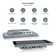 Panel PC industriel fanless 13.3
